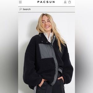Pacsun Cozy Hiker oversized sherpa jacket